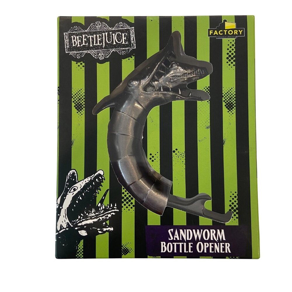 Beetlejuice Sandworm Bottle Opener By Factory  Cast Metal  Sturdy Heavy Duty Des